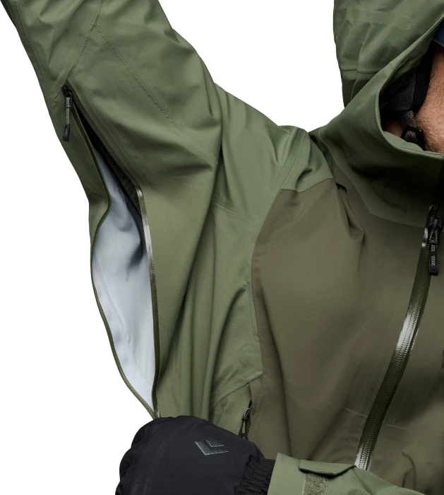 Black Diamond Recon LT Stretch Shell Skijacke tundra/dark moss (Herren)