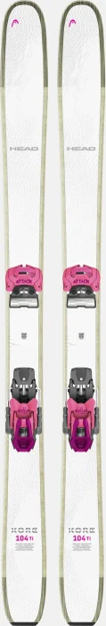 Head KORE 104 Ti Freeride + Attack 17 GW (inkl. Bindung) (Damen) (Modell 2025/2026)