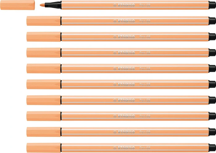 STABILO Pen 68 hellorange, 10er-Pack