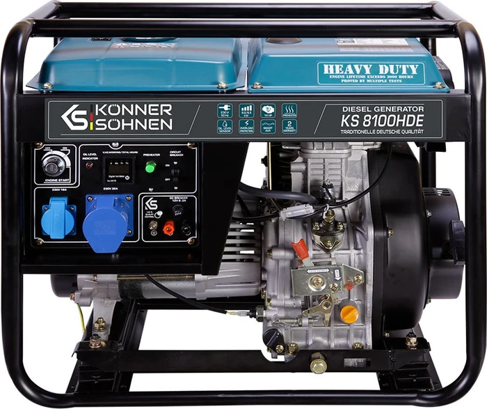 Könner & Söhnen KS 8100HDE Diesel-Stromerzeuger