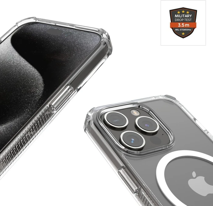 Hama Handyhülle MagCase Extreme Protect für Apple iPhone 16 Pro transparent