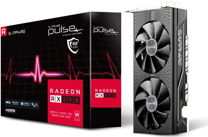 Sapphire Pulse Radeon RX 590 8G G5, 8GB GDDR5, DVI, 2x HDMI, 2x DP, lite retail