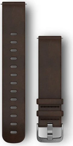 Garmin Schnellwechsel Ersatzarmband 20mm Leder dunkelbraun Large