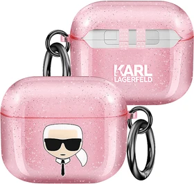 Karl Lagerfeld AirPods 3 Case Glitter rosa