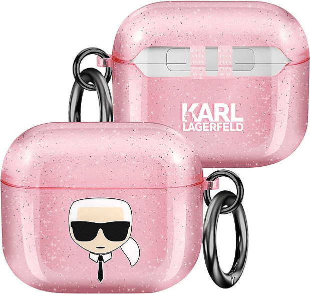 Karl Lagerfeld AirPods 3 Case Glitter rosa