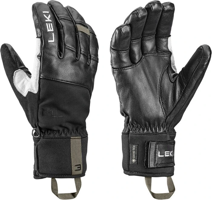 Leki Montera Pro GTX Skihandschuhe black/white/burnt olive