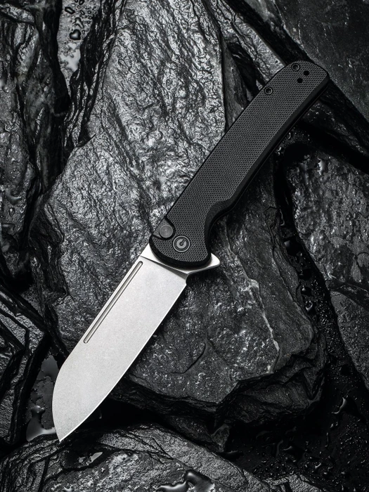 Civivi Chevalier Button/Flipper Taschenmesser black g10/stone washed