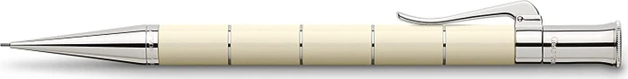 Graf von Faber-Castell Classic Anello Drehbleistift B 0.7mm graphit, elfenbein/silber, Radierer