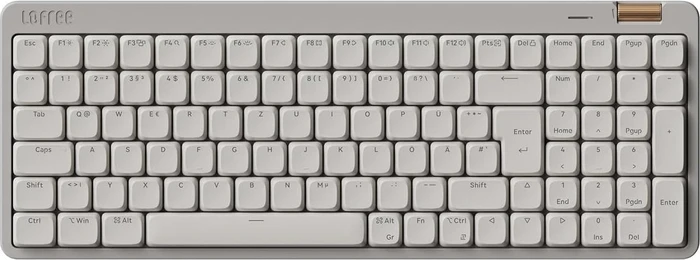 Lofree Flow Lite100, Marble, LEDs weiß, Kailh LOW PROFILE Specter, USB/Bluetooth, DE