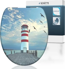 Schütte Duroplast WC-Sitz mit Absenkautomatik lighthouse