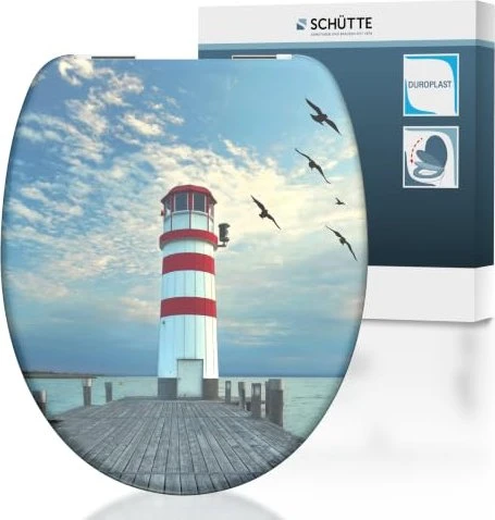 Schütte Duroplast WC-Sitz mit Absenkautomatik lighthouse