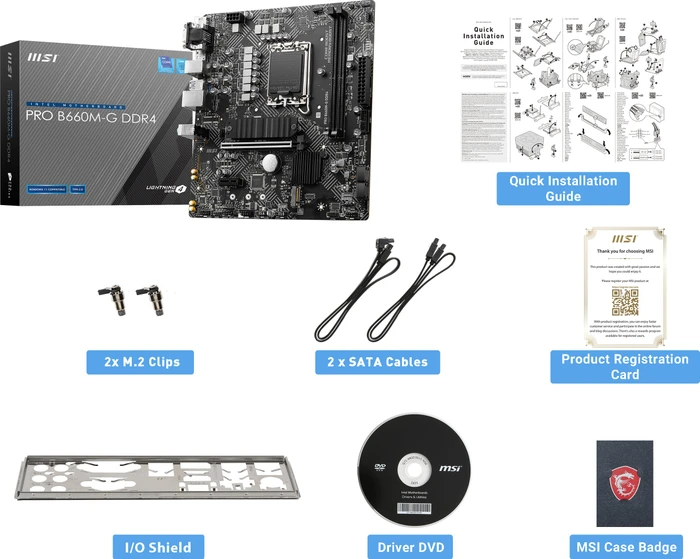 MSI PRO B660M-G DDR4 (Intel 1700)