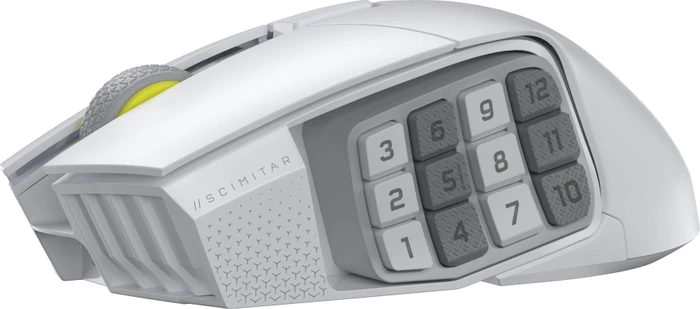 Corsair Scimitar Elite Wireless SE MMO, weiß, USB/Bluetooth