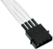 NZXT SATA-Stromadapter 4-Pin [IDE] auf 4x 15-Pin [SATA] 20cm, sleeved weiß Vorschaubild