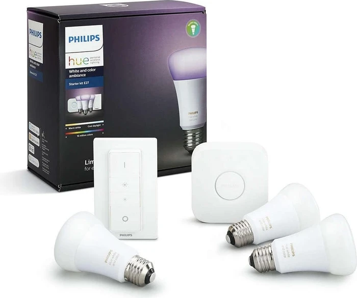 Philips Hue White and Color Ambiance E27 10W Starter-Kit