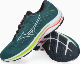 Mizuno Wave Rider 25 smoke blue/white/neolime (Herren)