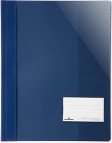 Durable Sichthefter opak, A4+, dunkelblau/transparent