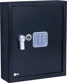 Yale Schlüsseltresor mit Tastenfeld M, schwarz, Schlüsselschloss/elektronisches Zahlenschloss