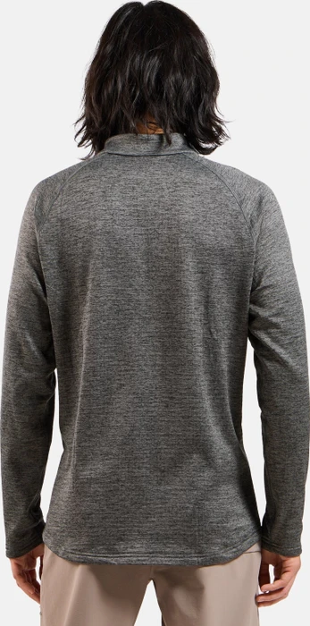 Odlo Tencia Midlayer Half Zip Funktionsshirt langarm dark grey melange (Herren)