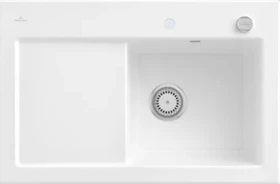 Villeroy & Boch Subway 45 Einbau Becken rechts mit Ablauffernbedienung weiß alpin
