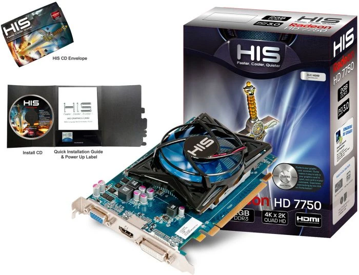 HIS Radeon HD 7750 iCooler, 2GB DDR3, VGA, DVI, HDMI