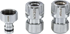 Geka Plus Schlauchkupplung Basisset, 3 Stück