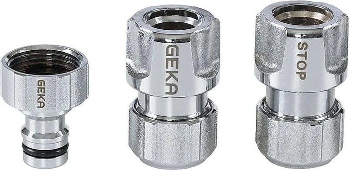 Geka Plus Schlauchkupplung Basisset, 3 Stück
