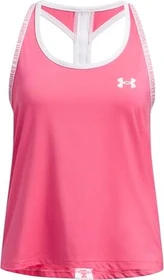 Under Armour Knockout Funktionsshirt ärmellos super pink/white (Junior)