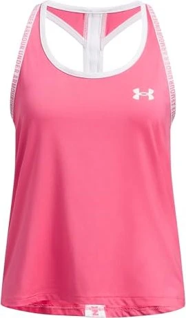Under Armour Knockout Funktionsshirt ärmellos super pink/white (Junior)