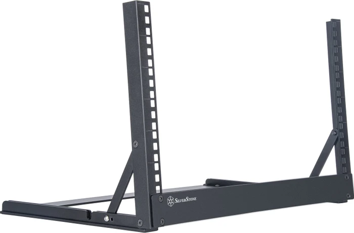 SilverStone 19" Open Frame Rack, RK06U-OF 6HE, Universalgestell, schwarz, 330mm tief