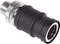 Alphacool ES Schnellverschluss BLH1A PushIn Female IG mit Schottverschraubung, 1x G1/4" IG, schwarz Vorschaubild