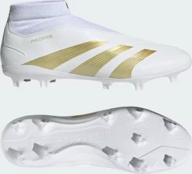 adidas Predator League Laceless FG cloud white/gold metallic/sandy beige met