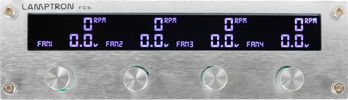 Lamptron FC6, 5.25" Lüftersteuerung, 4-Kanal, silber