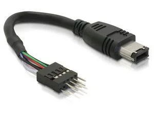 DeLOCK FireWire IEEE-1394 Kabel, 6-Pin auf 8-Pin Pfostenstecker, 0.16m