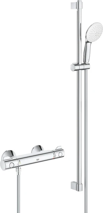 Grohe Grohtherm 800 Brausethermostat 34566002 mit Brausegarnitur, Länge 900mm, chrom Image