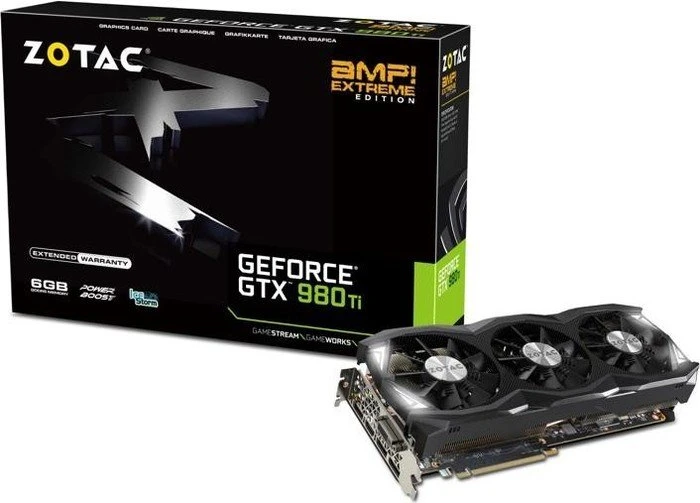 Zotac GeForce GTX 980 Ti AMP! Extreme, 6GB GDDR5, DVI, HDMI, 3x DP