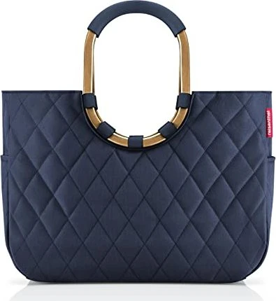Reisenthel Loopshopper L rhombus midnight gold