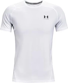 Under Armour HeatGear Armour Funktionsshirt kurzarm weiß/schwarz (Herren)
