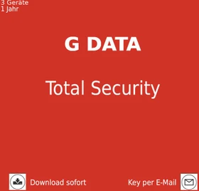 GData Software Total Security, 3 User, 1 Jahr, ESD (deutsch) (Multi-Device)