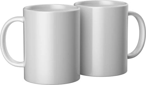 Cricut Mug Press Bedruckbare Tasse 425ml, weiß, 2 Stück