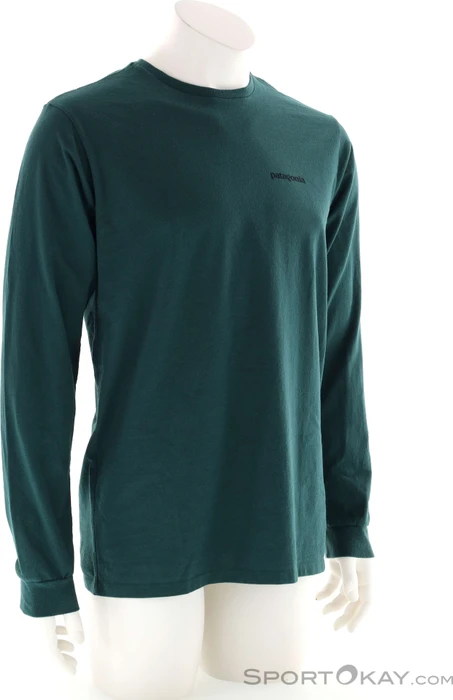 Patagonia P-6 Logo Responsibili-Tee Shirt langarm cascade green (Herren)