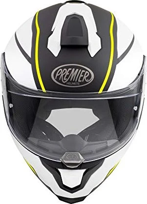 Premier Helmets Technical Hyper DE matt schwarz/weiß/gelb