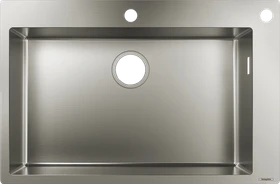 Hansgrohe S71 S712-F660 660 Einbau Becken mittig edelstahl