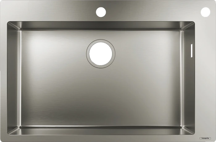 Hansgrohe S71 S712-F660 660 Einbau Becken mittig edelstahl