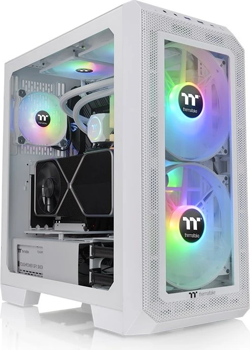 Thermaltake View 300 MX Snow Edition, weiß, Glasfenster