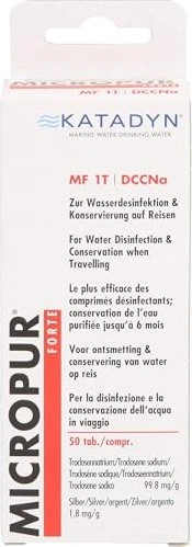 Katadyn Micropur Forte MF 1T DE/EN/FR/NL/IT 50 Stück Trinkwasserentkeimer