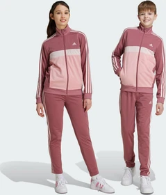 adidas Essentials 3-Streifen Tiberio Trainingsanzug preloved crimson/semi pink spark/sandy pink (Junior)
