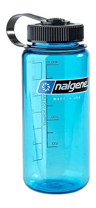 Nalgene Wide Mouth Trinkflasche 500ml blau/schwarz