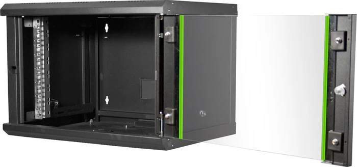 Digitus Professional Unique Serie Wandschrank 7HE, Sicherheitsglastür, IP2X, schwarz, 600mm tief