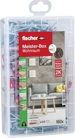 fischer DuoPower Meister-Box Schrauben/Dübel-Sortiment,   80 Stück